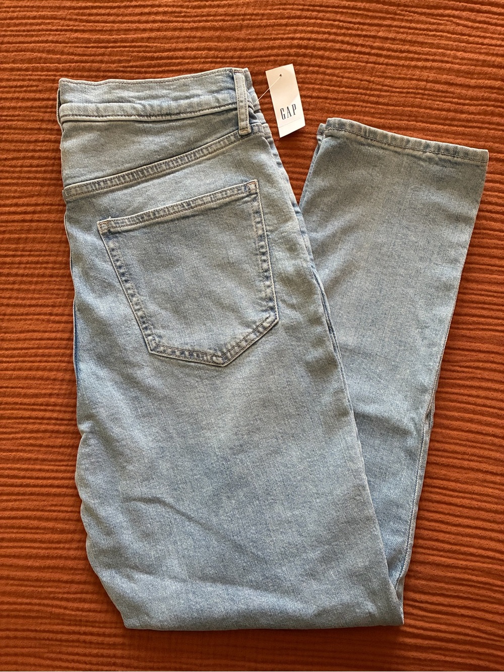 GAP Women's Vintage Slim High Rise Jeans in Light Blue Wash